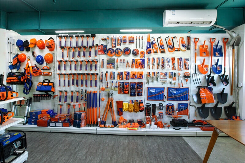 Some hand tools on display