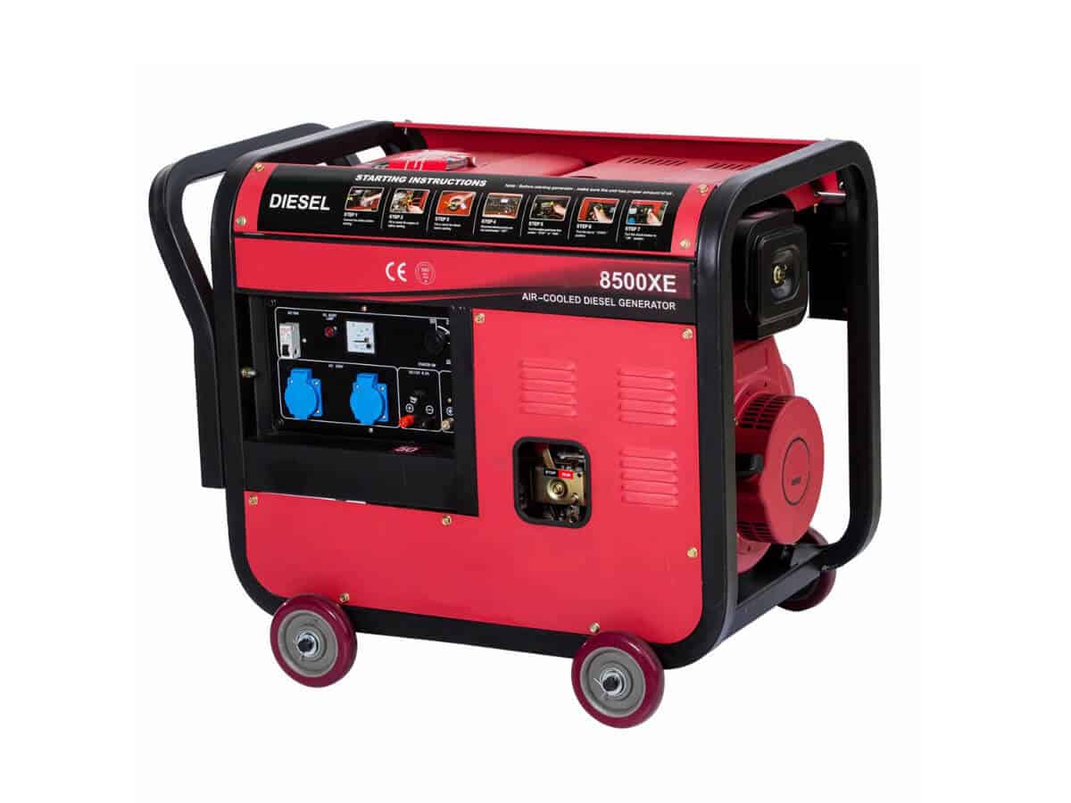 6kva portable air-cooled diesel generator
